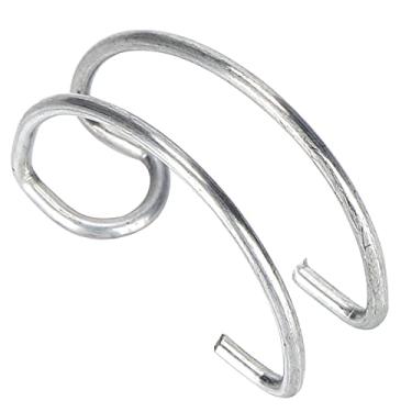 Imagem de aqxreight Coelhos Frango Gaiola Porta Fixação Ferro Gancho Metal Pequeno Animal Gaiola Porta Peça Ferramenta 4.5cm/1.8in Gancho de Feito de Ferro de Alta que Fortalece a Abertura da a Fixação e de