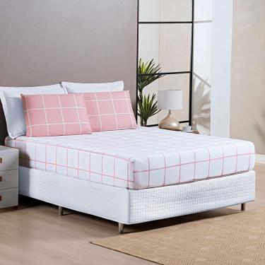 Imagem de Jogo de Cama Austin King 03 Peças  - Rosa