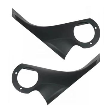 Imagem de Compatível com tesla modelo 3 2018 2019 2020 2021 carro esquerda direita espelho traseiro base suporte esqueleto guarnição quadro inferior capa substituição(M3 Top Base a pair)