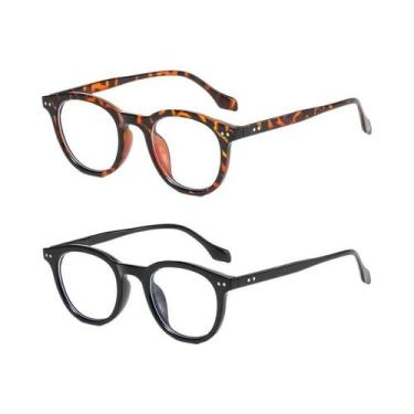 Imagem de Óculos De Computador Vintage Femininos Com Lentes Transparentes Ovalad