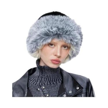 Imagem de Gorros Femininos Quentes E Peludos Estilo Coreano Cor Sólida Outono In