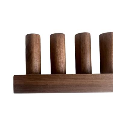 Imagem de Manta de madeira grossa tear de fio grosso, tear de tricô à mão grande 81 e 121 cm com 24 pinos de madeira - design portátil ajustável, kit de artesanato para alívio de estresse DIY para iniciantes (3