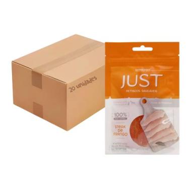 Imagem de Kit Petisco Just Steak de Frango Caes Gatos 55g 20 unidades - GERMANHA