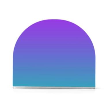 Imagem de Porta-guardanapos de acrílico gradiente azul roxo, porta-guardanapos vertical em forma de U para guardanapos de coquetel, pacote com 1 ou 2
