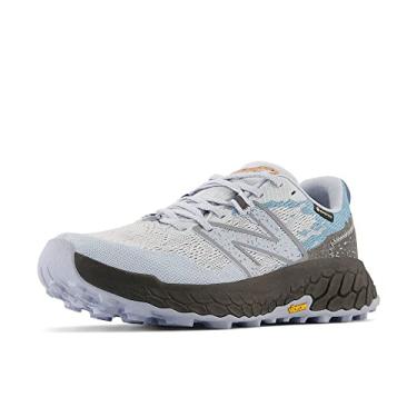 Imagem de New Balance Tênis de corrida feminino Fresh Foam X Hierro V7 Trail, Luz das estrelas/Blacktop/cinza ártico claro, 8.5 Wide