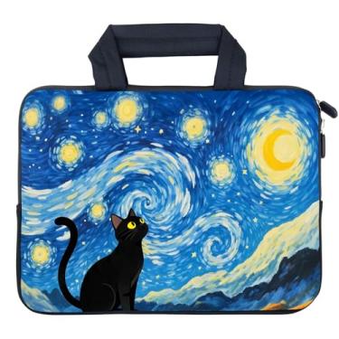 Imagem de Bolsa de transporte para laptop de 15 polegadas Chromebook capa para notebook, Ultrabook, capa de neoprene para homens e mulheres (RYD-15Cat 003)