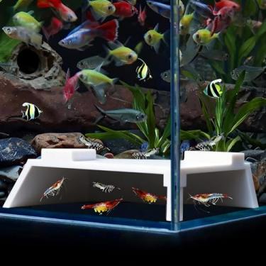 Imagem de KASHUNUO Decoração de caverna subterrânea de aquário: esconderijo de túnel de milho de aquário para camarão e betta - visualização de peixes sob cascalho esconde de caverna - para entusiastas de