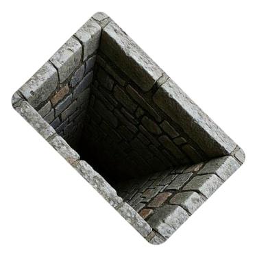 Imagem de Tapete Efeito Buraco 3D, Carpete Divertido Secagem Rápida Antiderrapante, Tapete de Ilusão 3D, para Aniversário Halloween Casa Feriado Ano Novo Festa Véspera Entrada Sala de Estar