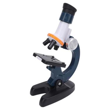 Imagem de Cryfokt Microscópio Infantil de Alta Definição, Promovendo Aprendizado Prático para Alunos do Ensino Médio Com 4 Lâminas de Vidro Em Branco para Experimentos Científicos (Azul)