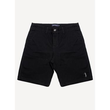 Imagem de Bermuda Sarja Aleatory Lisa Preta-Masculino