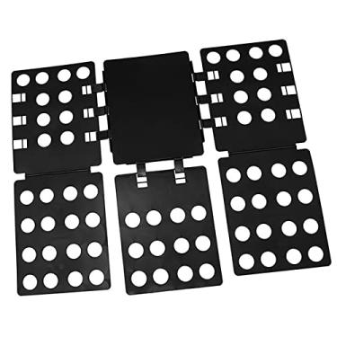 Imagem de Cryfokt Placa Dobrável para Camisas, Casa Portátil, Pasta de Roupas Grandes, Dobra Rápida para Adultos e Crianças, para Camisas, Camisetas, Jumpers, Jaquetas para Uma Casa Prática, Resina PP (Preto)
