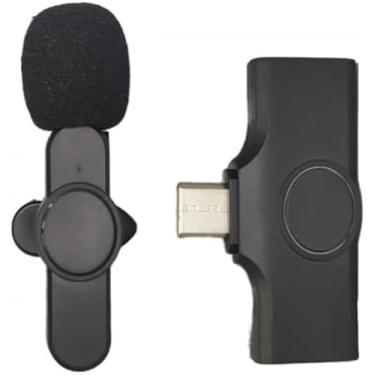 Imagem de Microfone Condensador de Lapela Wireless Tipo C sem Fio 2.4GHz K9-TC – Áudio Profissional, Conexão Rápida e Portátil