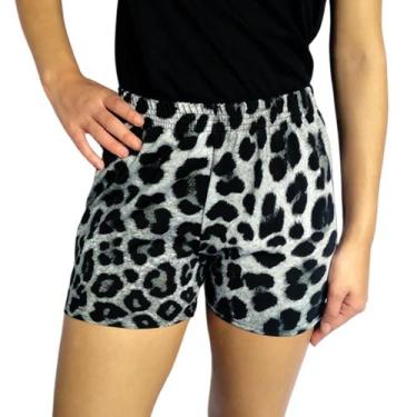 Imagem de Short Feminino Curto Soltinho Elástico Estampas Sortidas Suplex Pp ao 