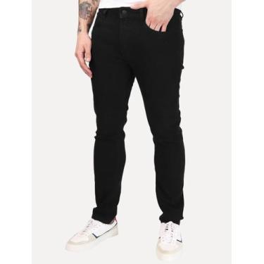 Imagem de Calça Calvin Klein Jeans Masculina Slim 5 Pockets Preta Tamanho Calças