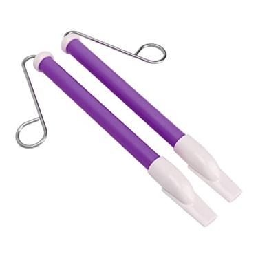Imagem de KIMISS 2 Peças Instrumento Musical de Apito Deslizante Para-cor Vibrante, Abs Seguro e Construção de Metal, Fácil de Tocar, Ideal para Música Antiga e on (Roxo)