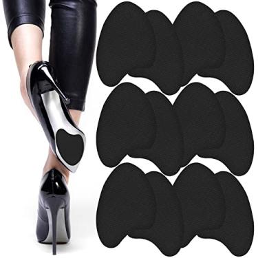 Imagem de 6 pares de almofadas antiderrapantes autoadesivas, almofadas de borracha antiderrapantes, solas antiderrapantes para homens e mulheres, proteção da sola do sapato