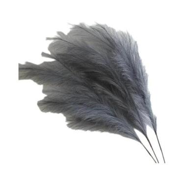 Imagem de Grande Ramo Artificial De Grama Pampas De 97cm, Flores Falsas Para Dec