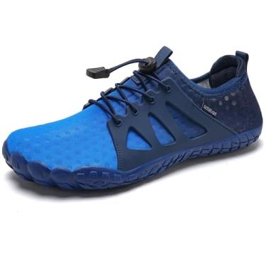 Imagem de WateLves Water Shoes – Meia aquática masculina de secagem rápida para uso ao ar livre para natação, praia, piscina, caminhadas, surfe, caminhada, Azul, 5.5 Women/4 Men