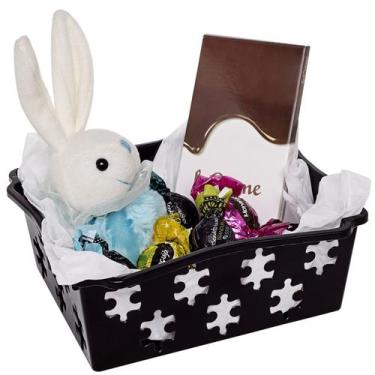 Imagem de Cesto Organizador Cesta Empilhavel Multiuso 21x18x8cm - Jaguar, Preto