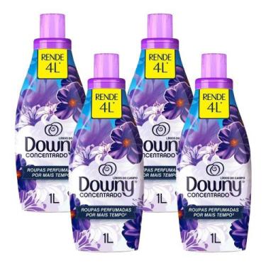Imagem de Kit 4 Amaciantes Concentrado Downy Lírios do Campo 1L cada