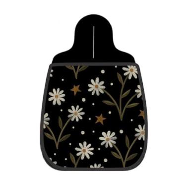 Imagem de Lixeira De Carro Organizador Lixinhocar Margarida Branca e Estrelas