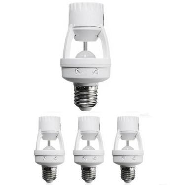 Imagem de Kit 4 Detector De Presença Para Lâmpada Soquete E27  Novidade - new