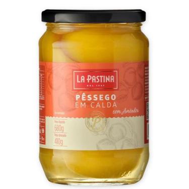 Imagem de Pessego em Calda Grego LA PASTINA C/ Amendoa 410g