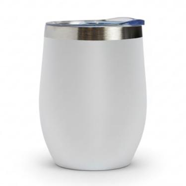 Imagem de Copo Térmico Beer Pints 360ml Inox Classic Séries C/Tampa Vedação Acrílica Cerveja Café Gelada Quente(Branco)