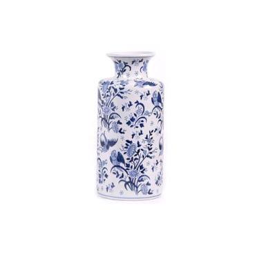 Imagem de Vaso estilo chinês retrô arranjo de flores de cerâmica dispositivo de flores casa sala de estar ornamentos de entrada vasos de flores (B)