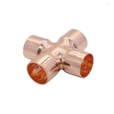 Imagem de 1/10.2 cm 3/20.3 cm 1/5.1 cm 5/20.3 cm 3/10.2 cm 2.5 cm 6,35-54 mm cotovelo reto em forma de Y U P 3 4 vias Corss cobre extremidade alimentação tubo condicionador de ar (Corss, 22 mm)