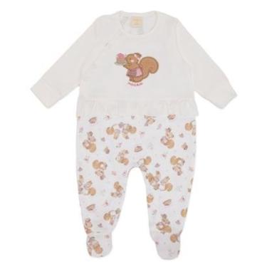 Imagem de Macacão Bebê Menina Manga Longa Raposinha Mini & Co-Feminino