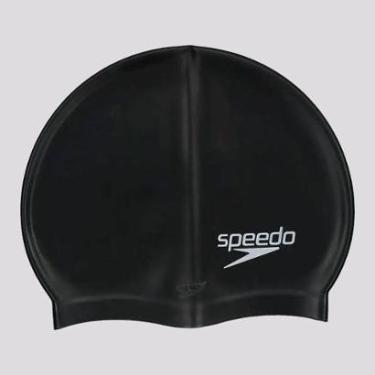 Imagem de Touca de Natação Speedo Junior Silicone Preta-Unissex