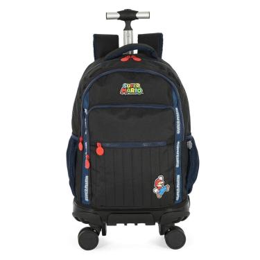 Imagem de Mochila de Rodinha 360º Juvenil Super Mario - Luxcel-Masculino