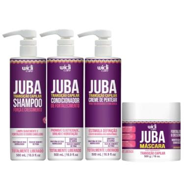 Imagem de Kit Widi Care Juba Transição Capilar - Shampoo + Condicionador + Máscara + Creme de Pentear Denso