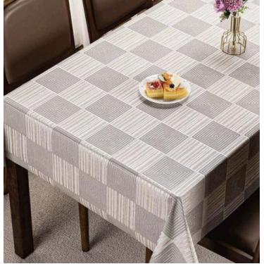 Imagem de Toalha de mesa Limpa Facil impermeável Jolitex Emborrachada, Metalizad