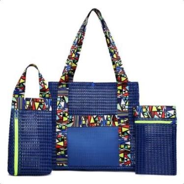 Imagem de Bolsa Feminina Casual Conjunto 3 Peças Bolsa com Necessaire-Feminino