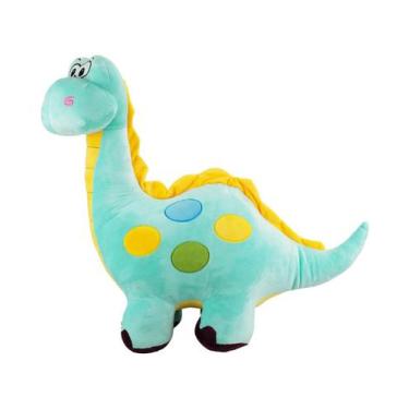 Imagem de  Dinossauro Pescoçudo Verde Turquesa 52cm - Pelúcia - Fofy Toys