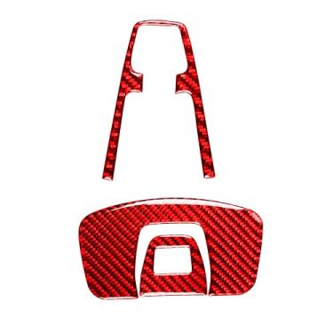 Imagem de REPOYUL Conjunto de adesivos de luz de leitura de fibra de carbono compatível com Volvo XC90 2003-2014, adesivo de moldura de luz de leitura de teto de carro acessórios interiores de fibra de carbono