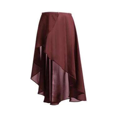 Imagem de Saia Longa De Chiffon Para Mulheres, Ajustável Com Fivela, Vestido Tut