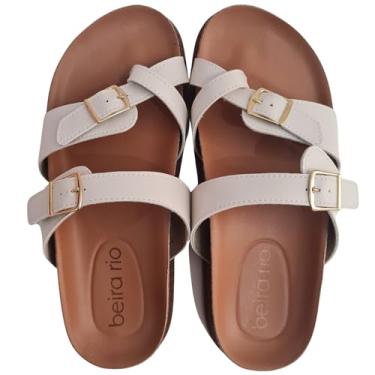Imagem de Sandália Papete Tamanco Birken Feminina De Dedo Beira Rio - Confortável e Leve (Branco Off White, BR, Adulto, Numérico, 34)