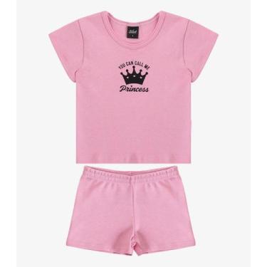 Imagem de Conjunto Infantil Blusa com Shorts Select Rosa, 3, Rosa