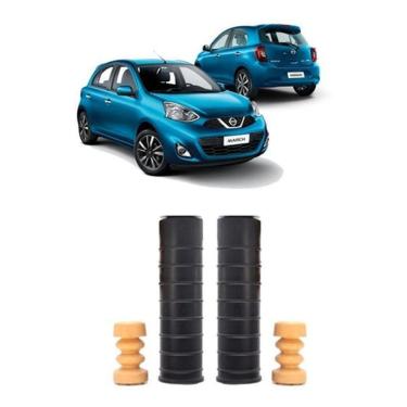 Imagem de Par Batente Suspensão Traseira Nissan March 2018 2019 2020