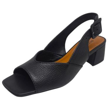 Imagem de Sandália Feminina Salto Bloco Casual Confortável Bottero