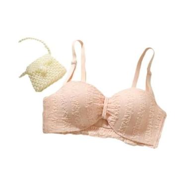 Imagem de Meia xícara de lingerie sem costura de renda espessada para mulheres c