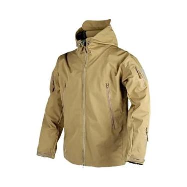 Imagem de Jaqueta Tática Impermeável Masculina Com Capuz, Casaco De Caminhada Em