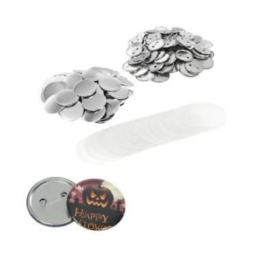 Imagem de Material Para Crachás De Botão Em Branco DIY De 58mm, 100 Conjuntos, Í