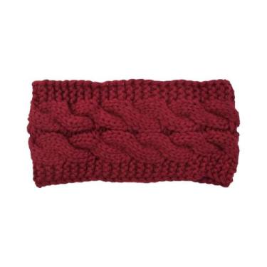 Imagem de Faixa De Cabeça Feminina Quente De Inverno Antiderrapante Com Forro De