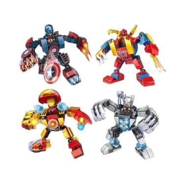 Imagem de Figuras De Blocos De Construção Mini Marvel Em Caixa Surpresa, Spiderm