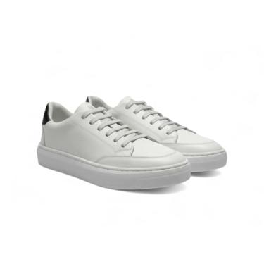 Imagem de Tenis Casual e Clean Masculino Polo London Club, Cano Baixo Couro Confort Premium (Branco, BR, Adulto, Numérico, 38)