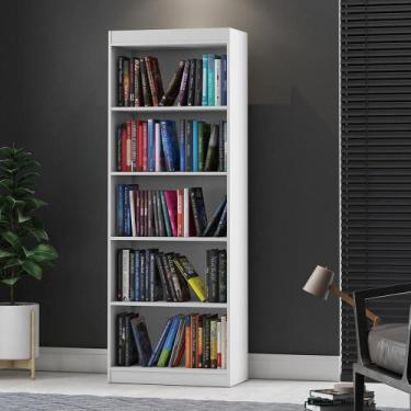 Imagem de Estante Livreiro Encanto com 4 Prateleiras - Patrimar Móveis, Branco